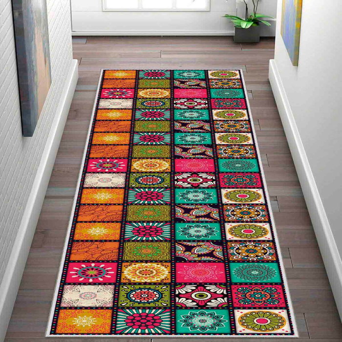 Conceptum Alfombra de Poliéster Multicolor 80 x 250 cm Conceptum Alfombra de Poliéster Multicolor 80 x 250 cm